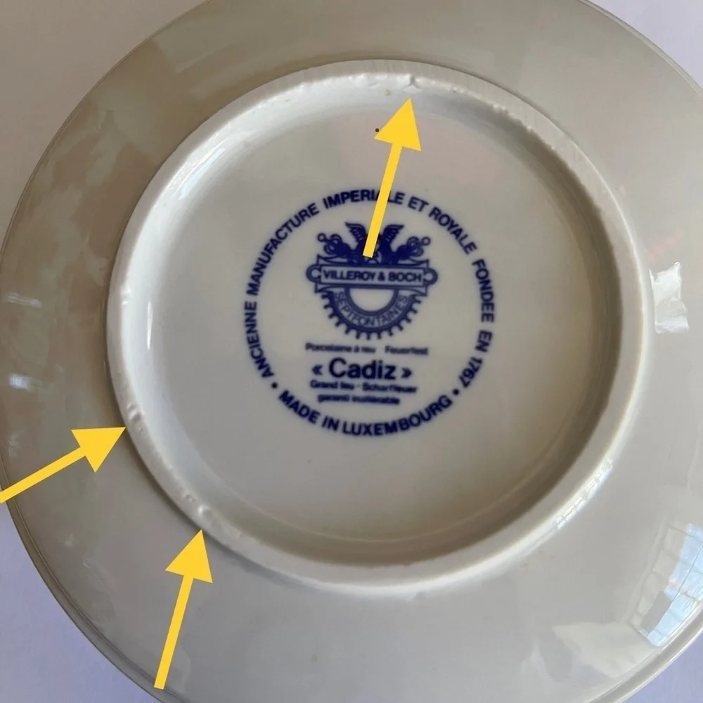 Villeroy & Boch Porcelain Cereal Bowl Cadiz Luxembourg Flower Power 1990s